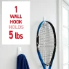 Command Large Utility Hook Value Pack, 5 lb, White, 6 Hooks/Pack, 12 Strips/Pack