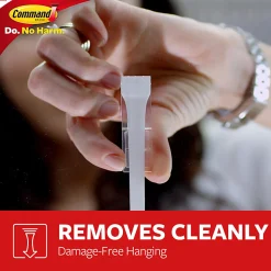 Command® Large Wall Hooks, 16 Hooks, 24 White Adhesive Strips, Damage Free Hanging Picture Hangers, No Tools Wall Hanging Strips For Living Spaces