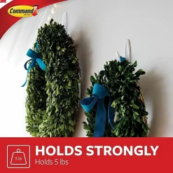 Command® Large Wall Hooks, 16 Hooks, 24 White Adhesive Strips, Damage Free Hanging Picture Hangers, No Tools Wall Hanging Strips For Living Spaces