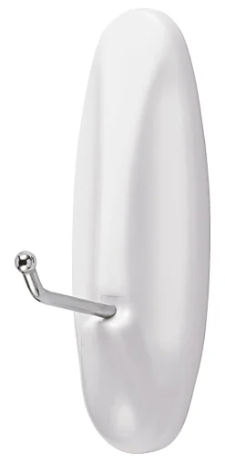Command Large Wire Hook, 1 Hook, 2 White Adhesive Strips, Damage Free Hanging Picture Hangers, No Tools Wall Hanging Strips For Living Spaces