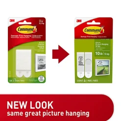 Command Medium Picture Hanging Strips, 172014PKES