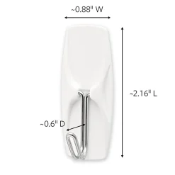Command Medium Wire Toggle Hooks, 7 Hooks, 8 White Adhesive Strips, Damage Free Hanging Picture Hangers, No Tools Wall Hanging Strips - 170657ES