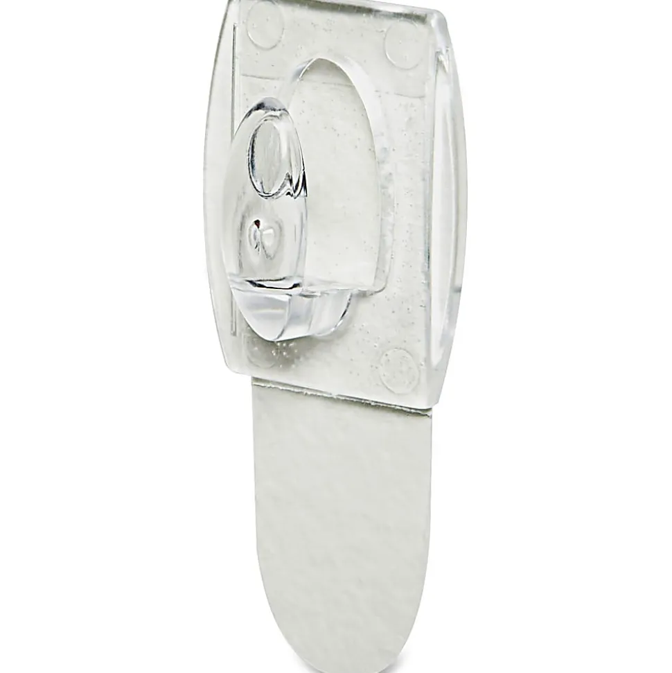 Command Mini Wall Hooks, 6 Command Hooks, 8 Command Strips, Damage Free Hanging of Dorm Room Decorations, Clear