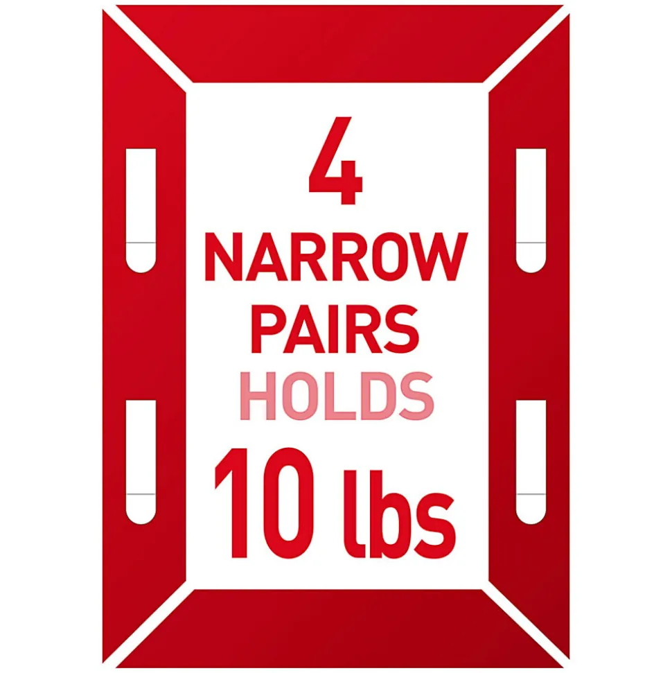 Command Narrow (10lb) Picture Hanging Strips, White, 12 Pairs (24 strips), 1720712ES