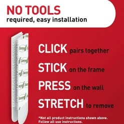 Command Narrow (10lb) Picture Hanging Strips, Black, 4 Pairs (8 strips), 17207BLKES