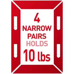 Command Narrow (10lb) Picture Hanging Strips, Black, 4 Pairs (8 strips), 17207BLKES