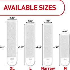 Command Narrow (10lb) Picture Hanging Strips, Black, 4 Pairs (8 strips), 17207BLKES