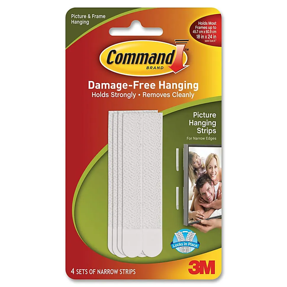 Command Narrow Picture Hanging Strip, 17207