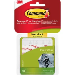 Command™ Poster Strips, Multi-Pack 48 strips, 17024VP