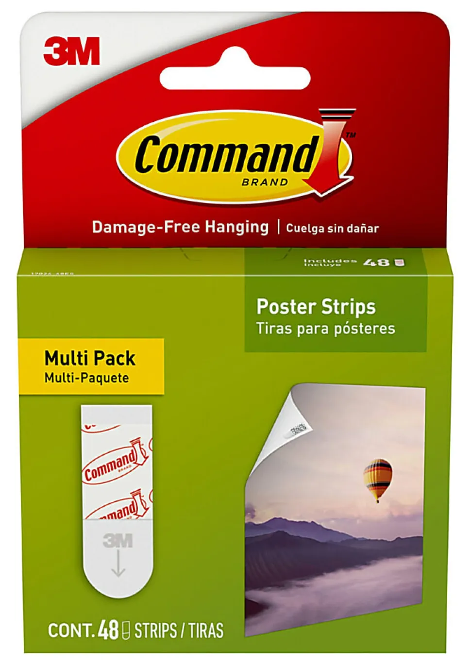 Command™ Poster Strips, Multi-Pack 48 strips, 17024VP