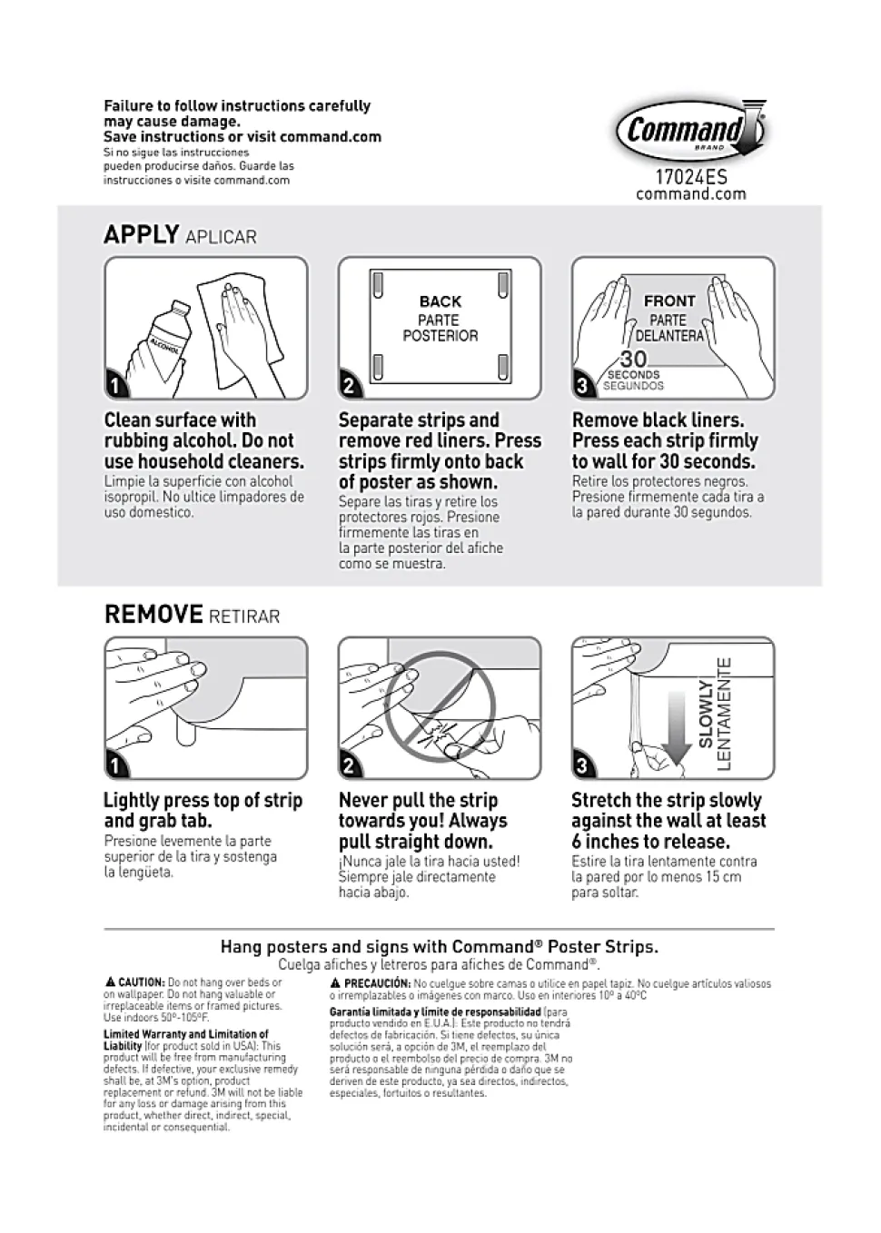 Command Poster Strips Trial Pack, 17024CABPK