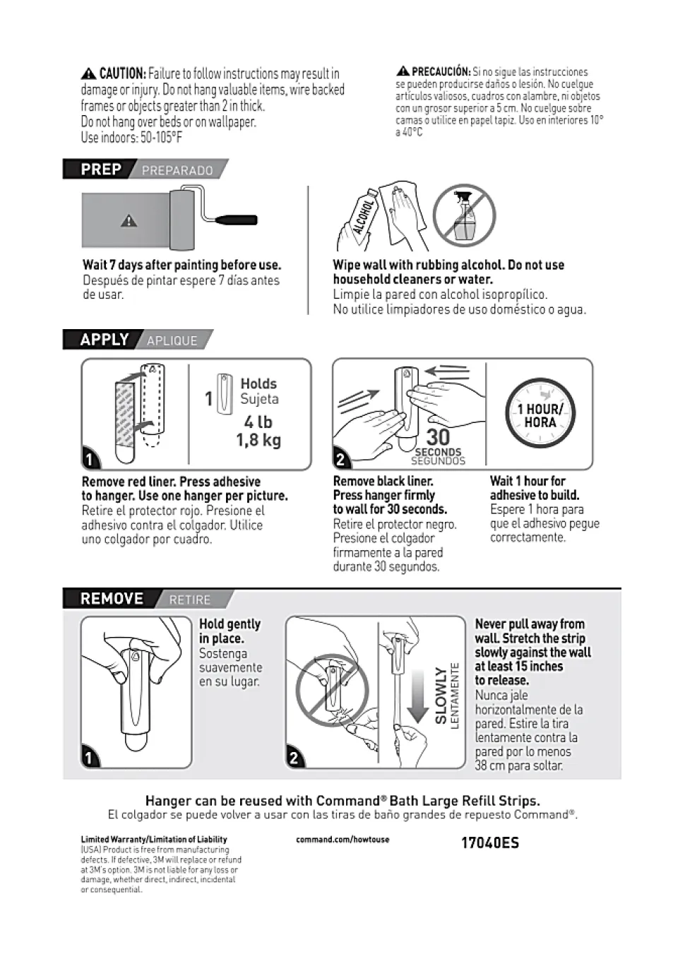 Command Sawtooth Picture Hangers Value Pack, White, 3 hangers, 6 strips, 17042-ES