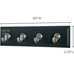 Command Slate Key Rail, 2 lb, 1 Slate Key Rail, 6 Small Strips