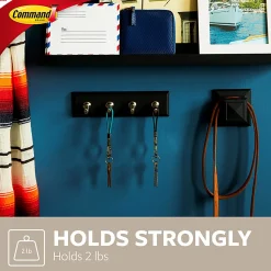 Command Slate Key Rail, 2 lb, 1 Slate Key Rail, 6 Small Strips