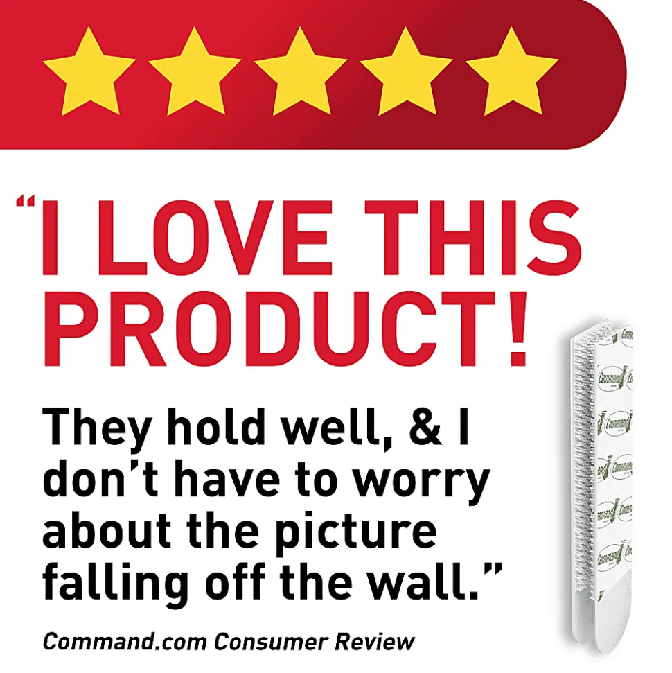Command™ Small Picture Hanging Strips, 17202