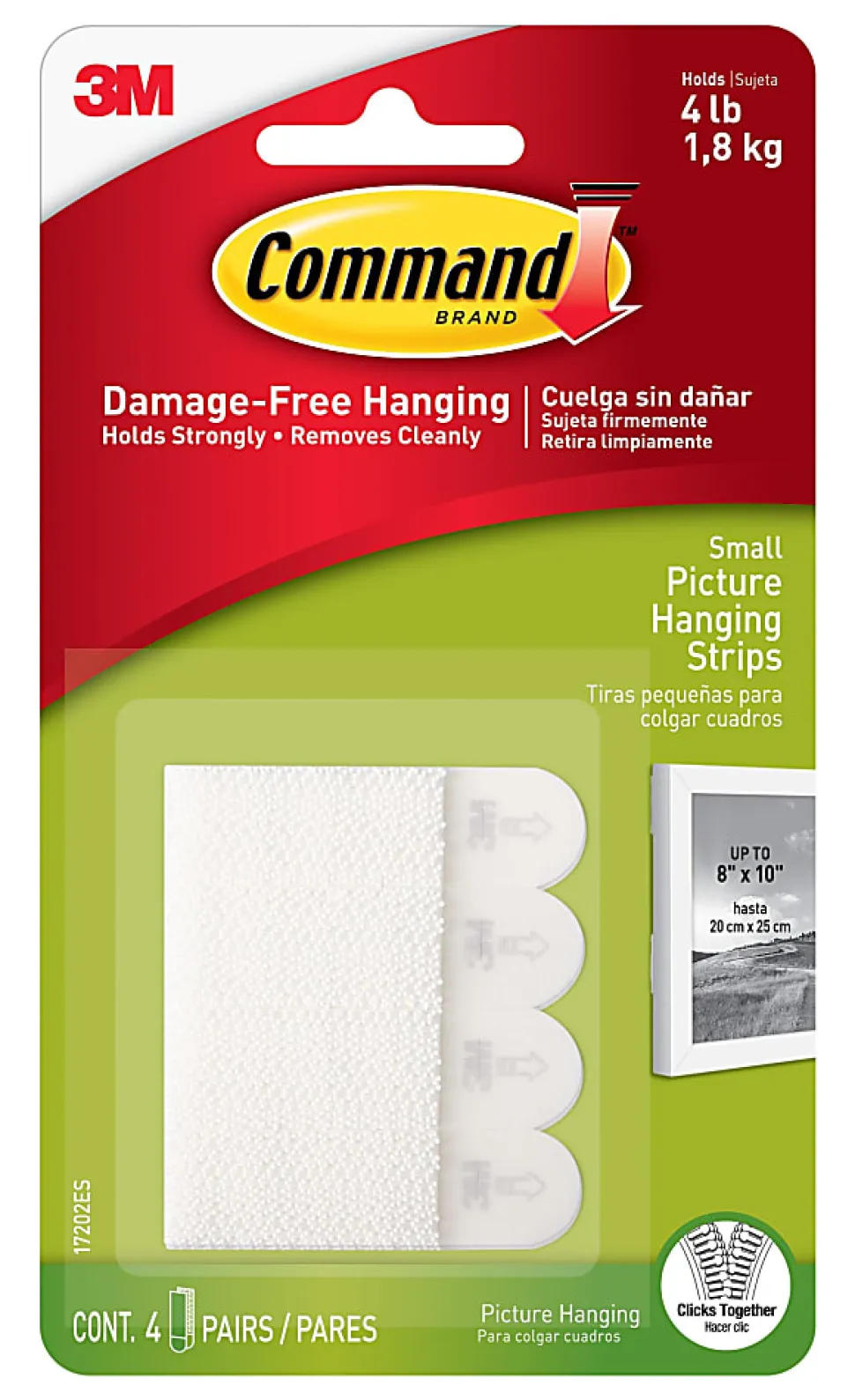 Command™ Small Picture Hanging Strips, 17202