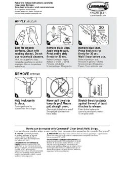 Command® Small Wire Hooks, 15 Hooks, 20 Clear Adhesive Strips, Damage Free Hanging Picture Hangers, No Tools Wall Hanging Strips For Living Spaces