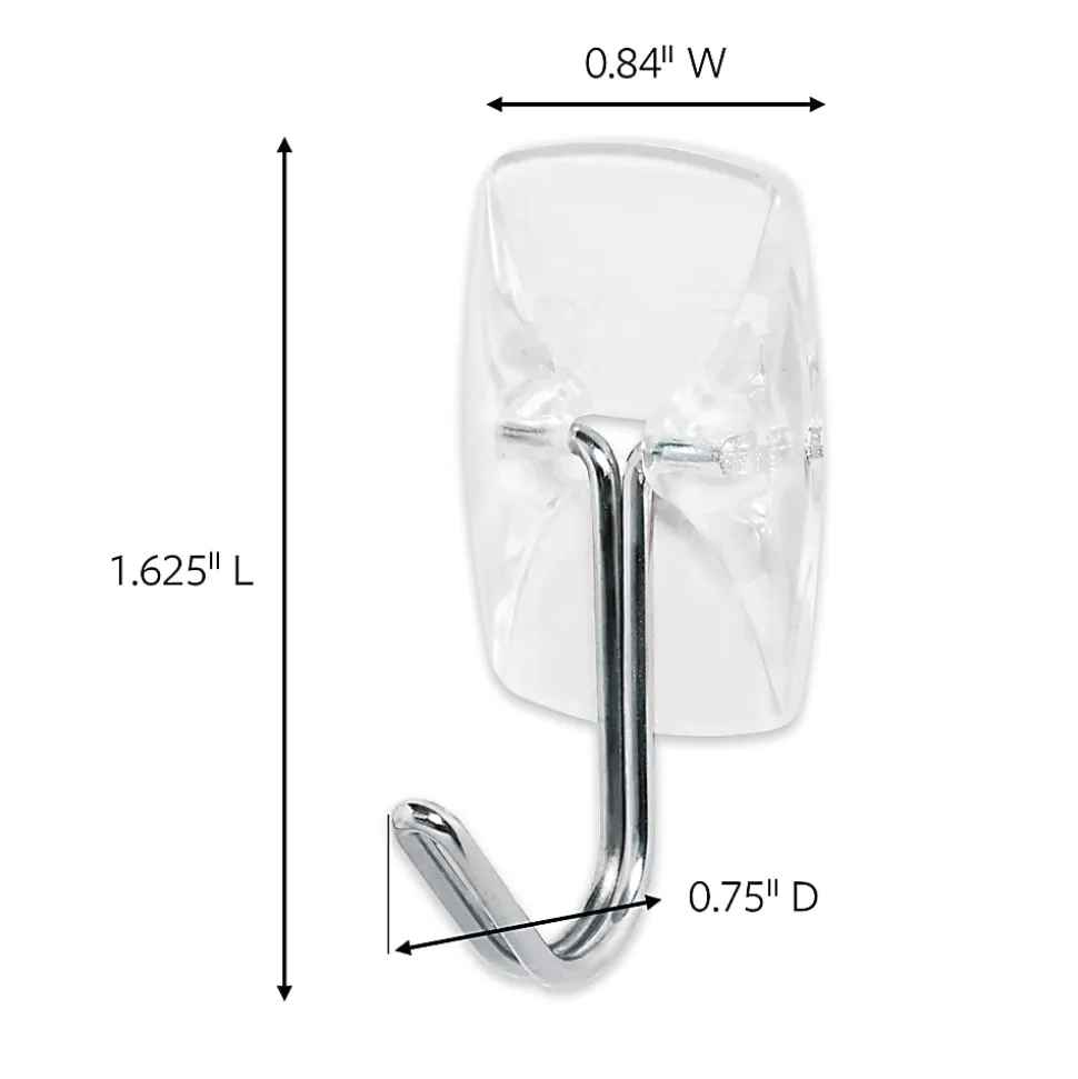 Command® Small Wire Hooks, 15 Hooks, 20 Clear Adhesive Strips, Damage Free Hanging Picture Hangers, No Tools Wall Hanging Strips For Living Spaces