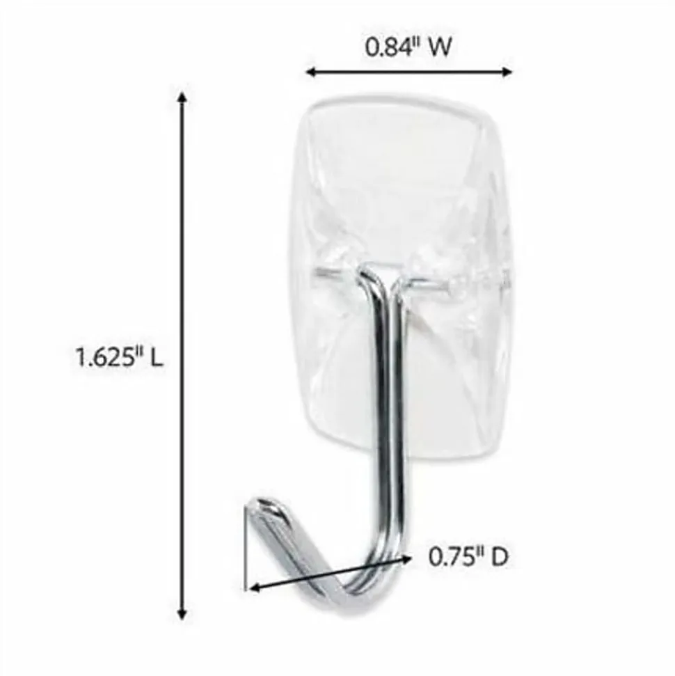 Command® Small Wire Hooks, 15 Hooks, 20 Clear Adhesive Strips, Damage Free Hanging Picture Hangers, No Tools Wall Hanging Strips For Living Spaces