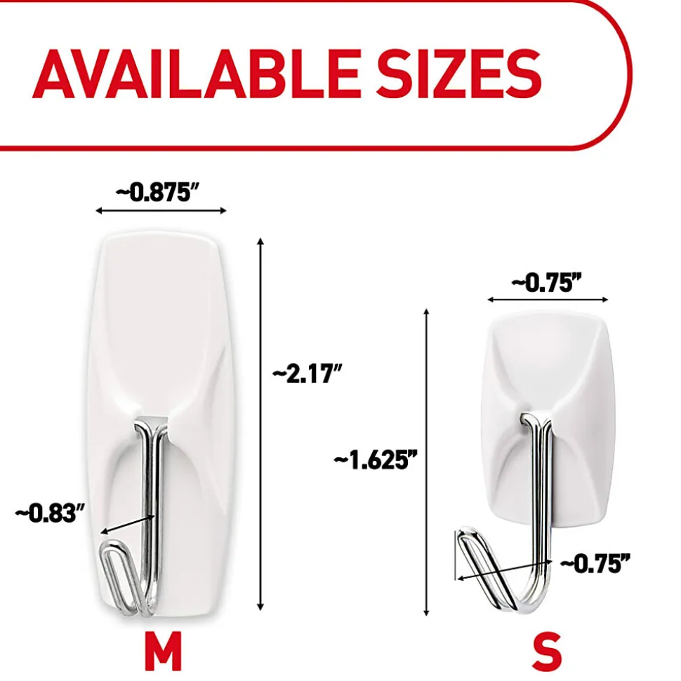 Command 28 Small Wire Toggle Hooks and 32 Command Strips, Damage Free Hanging Hooks Wall Hangers for Hanging Home Decor, Holds up to 0.5 lb