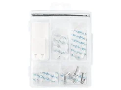 Command Variety Pack, Wire and Wall Hooks, Picture Hanging Strips, 1 Command Kit (53-Pieces), Damage Free, Use to Hang Dorm Decorations, Clear