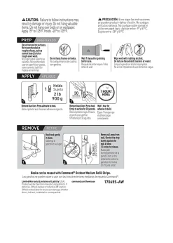 Command Wire Toggle Black Hooks, 2 Medium Hooks and 3 Adhesive Strips, Damage Free Hanging Hooks, Great for Outdoor Use
