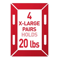 Command X-Large (20lb) Picture Hanging Strips, White, 8 Pairs (16 strips), 172178ES