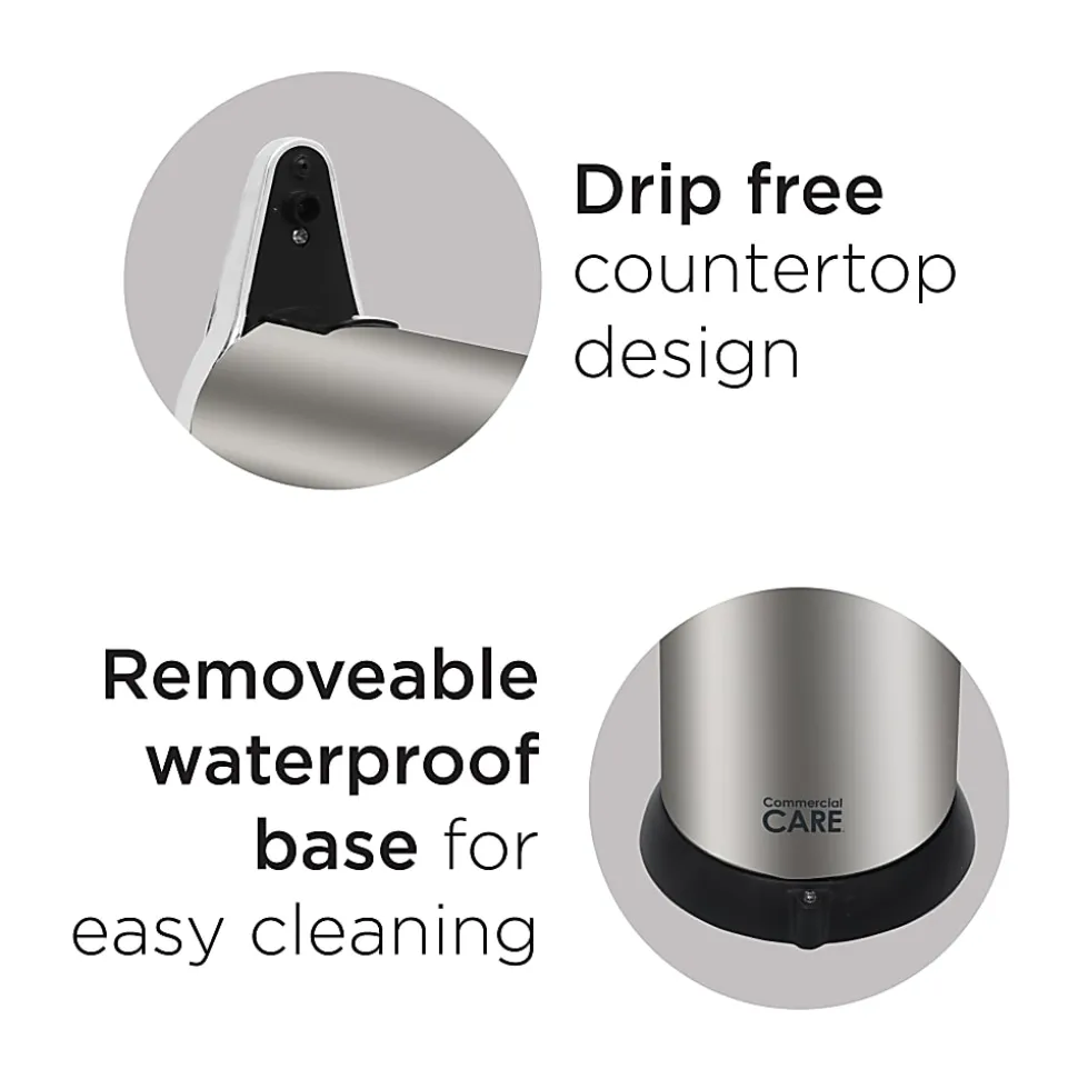 Commercial Care Touchless Soap Dispenser, 7-7/16"H x 4-5/16"W x 3"D, Silver