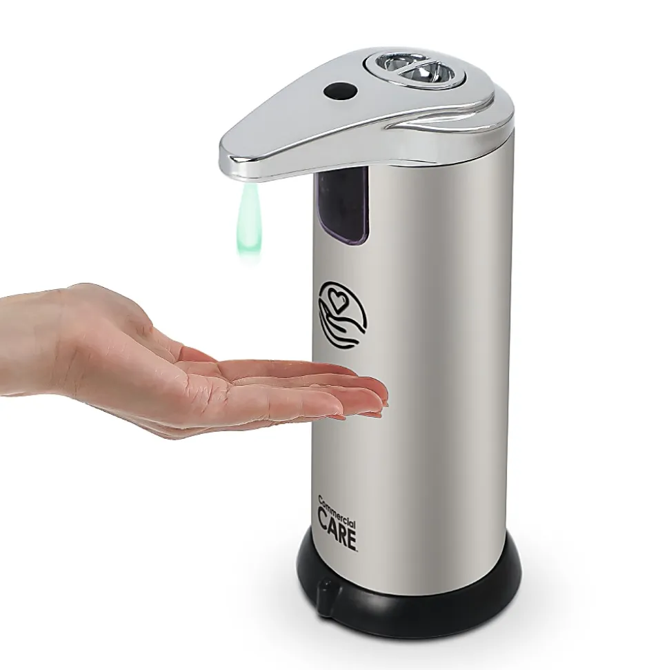 Commercial Care Touchless Soap Dispenser, 7-7/16"H x 4-5/16"W x 3"D, Silver