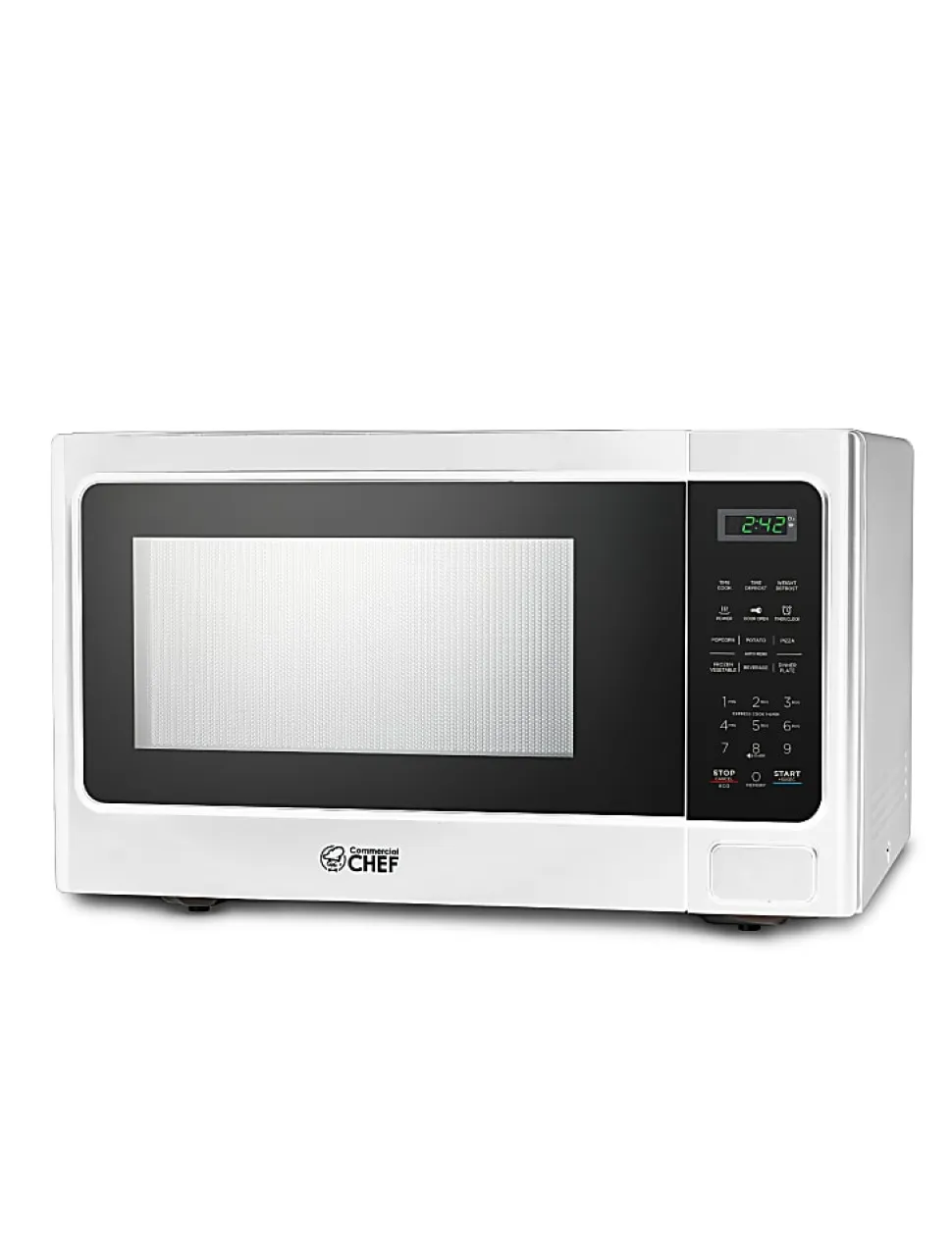 Commercial Chef 1.3 Cu. Ft. Countertop Microwave Oven, White