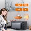 Commercial Chef 5-In-1 Countertop Microwave Air Fryer Combo, 0.9 Cu. Ft., Black