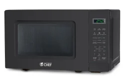 Commercial Chef Small Countertop Microwave With Digital Display,  0.7 Cu. Ft., Black