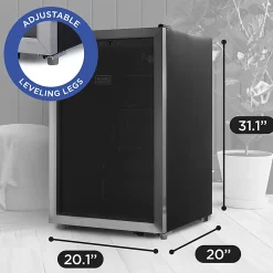 Commercial Cool Black+Decker 4.4 Cu. Ft. Beverage Cooler, Black