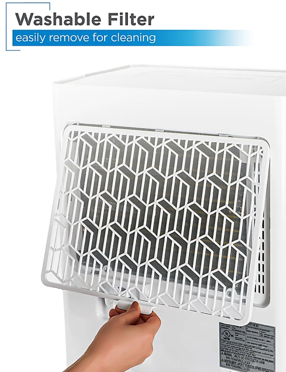Commercial Cool Portable Dehumidifier, 35 Pint, 19-5/8”H x 13-15/16”W x 10-3/4”D