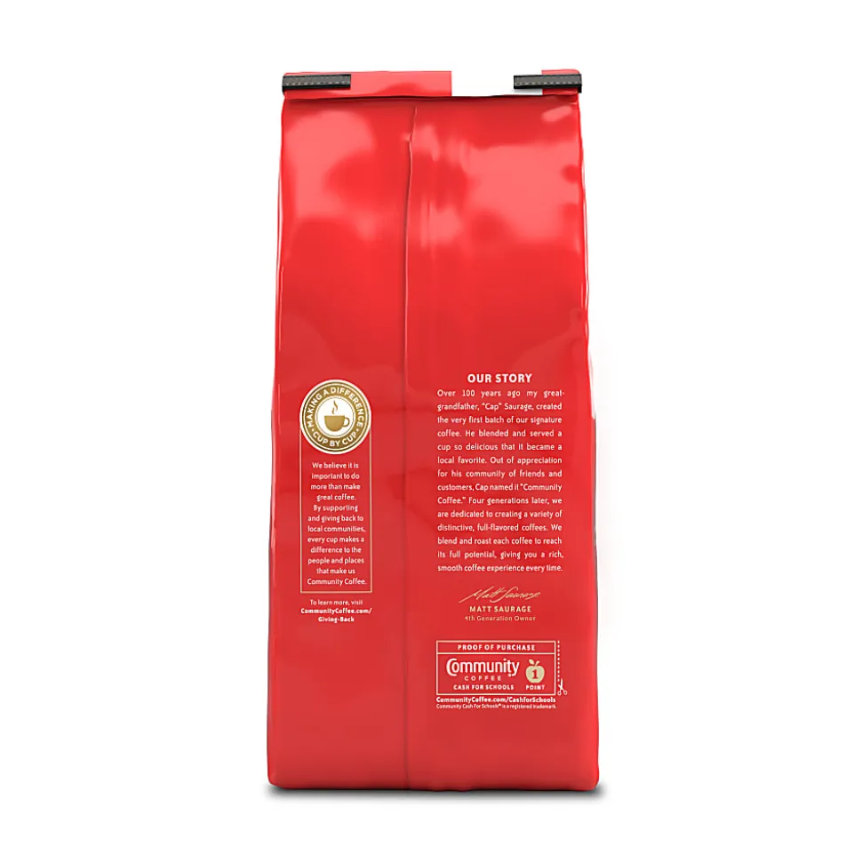 Community Coffee Arabica Ground Coffee, Cafe Special, 12 Oz Per Bag, Carton Of 6 Bags