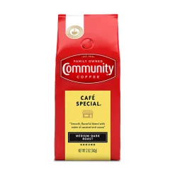 Community Coffee Arabica Ground Coffee, Cafe Special, 12 Oz Per Bag, Carton Of 6 Bags