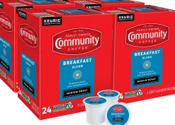 Community Coffee Keurig® Single Serve K-Cup® Pods, Breakfast Blend, Medium Roast, Box Of 96 Pods