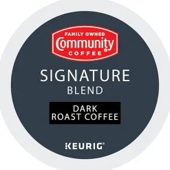 Community Coffee Keurig® Single Serve K-Cup® Pods, Signature Blend, Dark Roast, Box Of 24 Pods