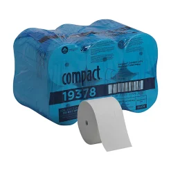 Compact® by GP PRO 2 Ply Coreless Toilet Paper, 4x3.85, 100% Recycled, White, 1500 Sheets, 18 Rolls per Case