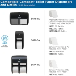 Compact® Coreless Toilet Paper, 2-Ply, 4