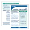 ComplyRight® 2026 Attendance Calendar Kit, 8 1/2" x 11", White, Pack Of 100
