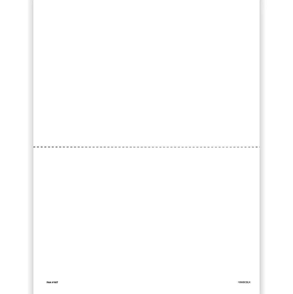 ComplyRight™ 1095-B and/or 1095-C Blank Tax Forms With Printed Backer Instructions, 8-1/2" x 11", Pack of 500 Forms