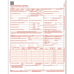 ComplyRight™ CMS-1500 Health Insurance Claim Form (02/12), Laser-Cut Sheet, 8 1/2" x 11", White, Case of 250