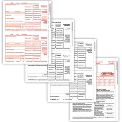ComplyRight® 1099-DIV Tax Forms Set, 4-Part, Copy A, B, C and/or State, 8-1/2" x 11", Pack Of 10 Forms