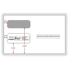 ComplyRight® Double-Window Envelopes For 2-Up 1099 Tax Forms, 5-5/8" x 9", Self-Seal, White, Pack Of 200 Envelopes