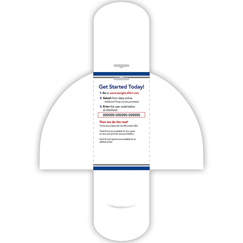 ComplyRight® FASTFILE Tax Filings For Small Business, W-2/1099, Card For 10 Tax Filings, PC/Mac