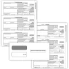 ComplyRight® 1099-NEC Tax Forms Set, 3-Part, 3-Up, Copies B/C/2 (Recipient Copy Only), with Envelopes, 8-1/2" x 11", Pack Of 50