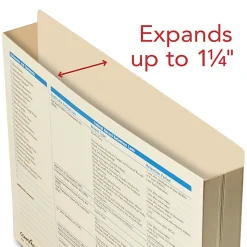 ComplyRight® Outer Jacket Organizer Expandable Folder for Employee Management, 12" x 9-1/2" x 1-1/4", Pack of 25