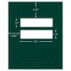 ComplyRight® Tax Presentation Folder, Double Windows, 1/2" Spine, Single Pocket, Green, 8-3/4" x 11-1/4", Pack of 50