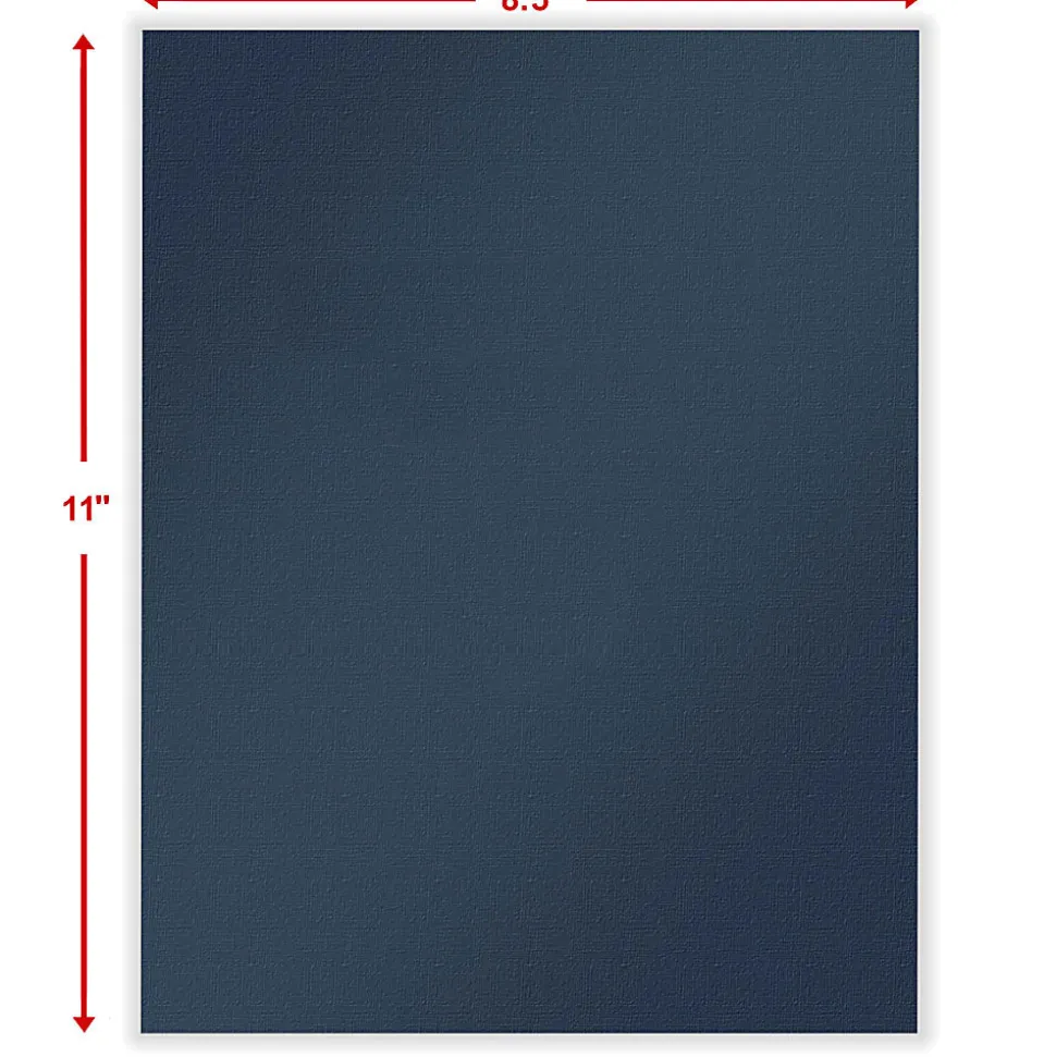 ComplyRight® Tax Presentation Two Piece Report Covers, Navy Blue, 8-1/2" x 11", Pack of 50 Sets